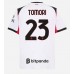 AC Milan Fikayo Tomori #23 Bortedrakt 2025-26 Korte ermer
